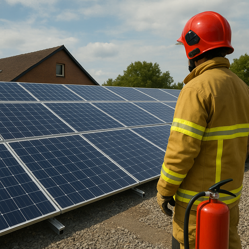 Fotowoltaika a bezpieczeństwo przeciwpożarowe