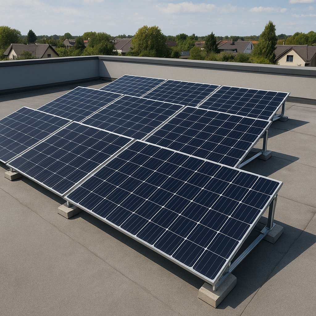 Czy panele fotowoltaiczne można zamontować na dachu płaskim