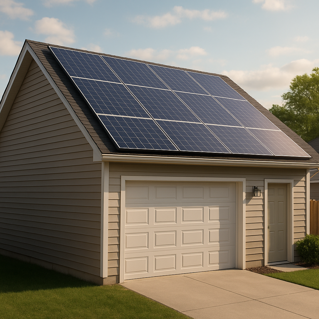 Czy panele fotowoltaiczne można zainstalować na garażu