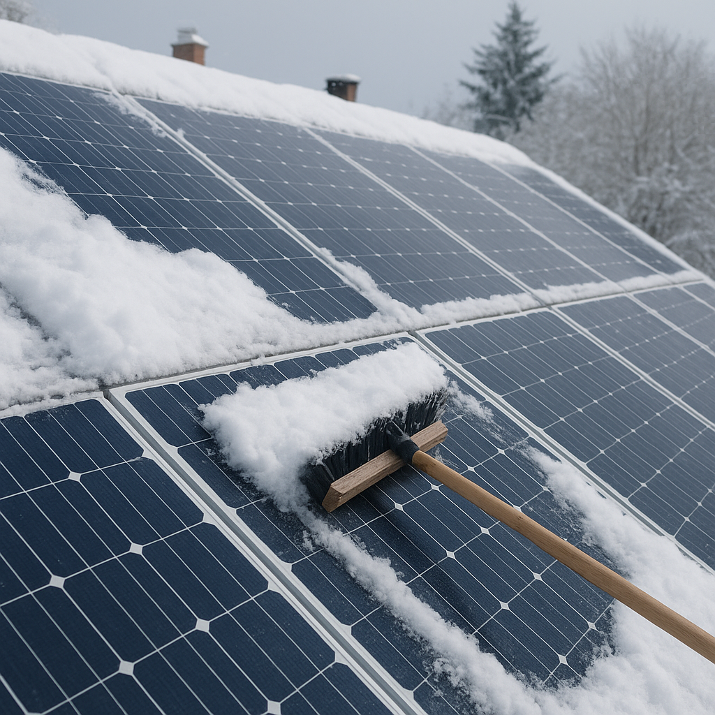 Czy panele fotowoltaiczne trzeba odśnieżać zimą