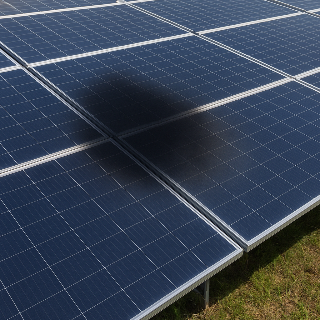 Jakie są skutki zacienienia jednego panelu w stringu