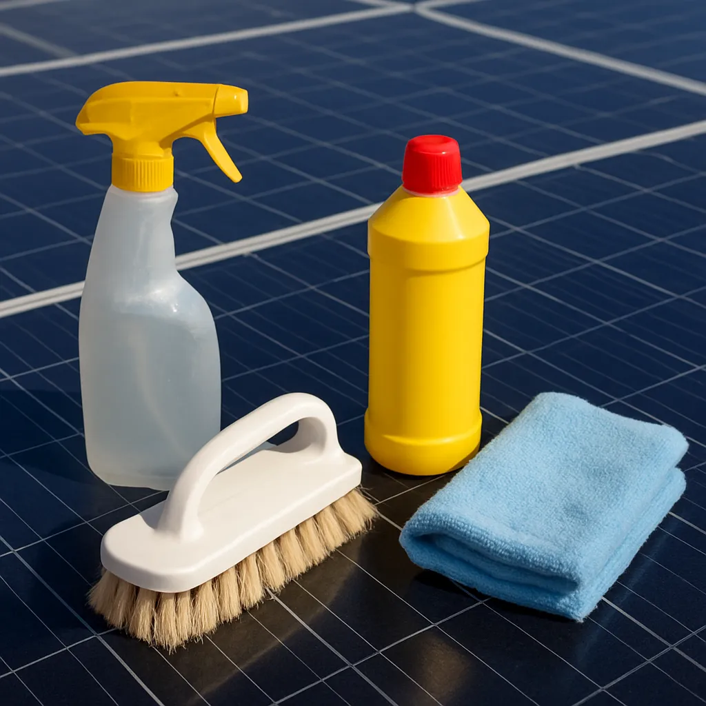 Jakie środki stosować do czyszczenia paneli PV